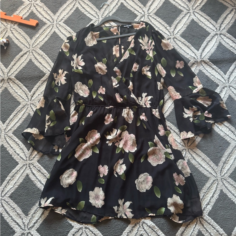 Charlotte Russe Black Floral Dress